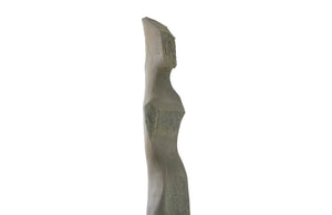 Phillips Collection Cast Colossal Gray Woman Sculpture E - Stunning Abstract Design, Vintage Finish for Elegant Spaces PH103465