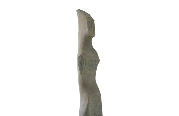 Phillips Collection Cast Colossal Gray Woman Sculpture E - Stunning Abstract Design, Vintage Finish for Elegant Spaces PH103465
