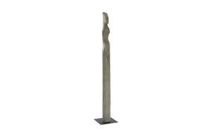 Phillips Collection Cast Colossal Gray Woman Sculpture E - Stunning Abstract Design, Vintage Finish for Elegant Spaces PH103465