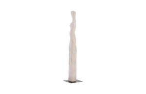 Phillips Collection Cast Colossal Women Sculpture - Elegant Abstract Form in Roman Stone Finish for Modern Interiors PH103466