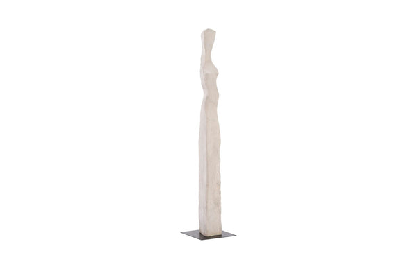 Phillips Collection Cast Colossal Women Sculpture - Elegant Abstract Form in Roman Stone Finish for Modern Interiors PH103466