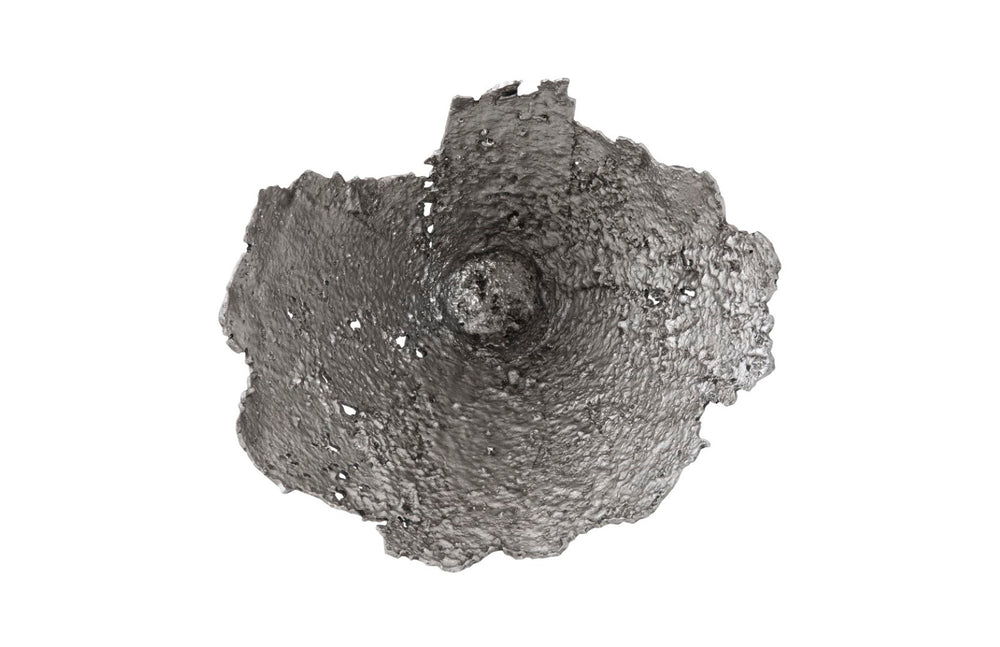 Phillips Collection Jagged Splash Bowl Wall Art - Stunning Silver Leaf Sculpture For Modern Organic Home Décor Silver Resin Composite Ph103661