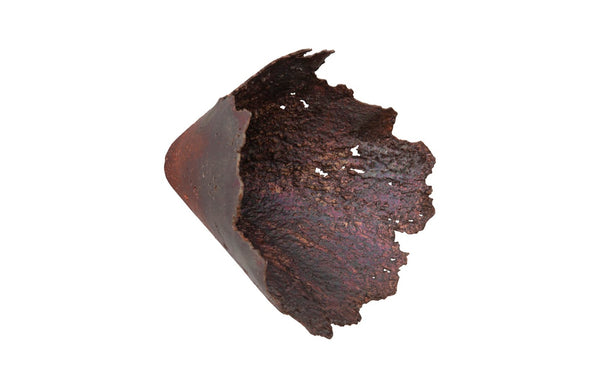 Phillips Collection Jagged Splash Bowl Wall Art - Sculptural Metallic Home Décor for Modern Organic Interiors Oxidized Copper Finish PH103662