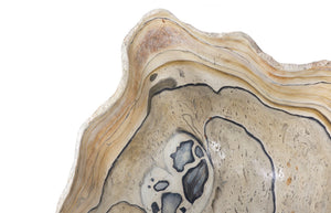 Phillips Collection Cast Onyx Bowl - Handcrafted Decorative Centerpiece with Realistic Veining for Elegant Home Décor Faux Finish, Large PH103723