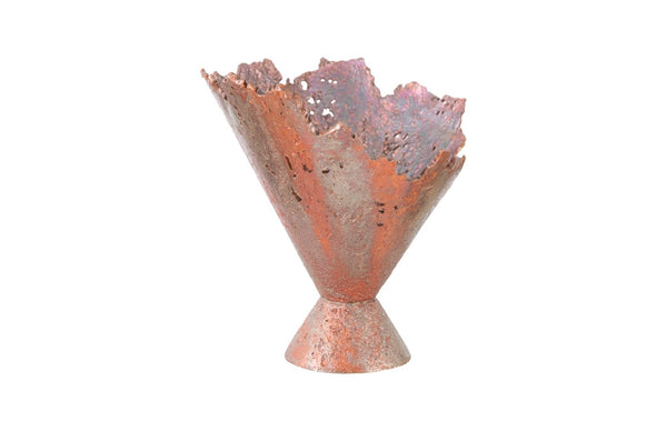 Phillips Collection Splash Bowl - Stunning Oxidized Copper Finish Decorative Vessel For Festive Home Accents Brown Resin Ph103794