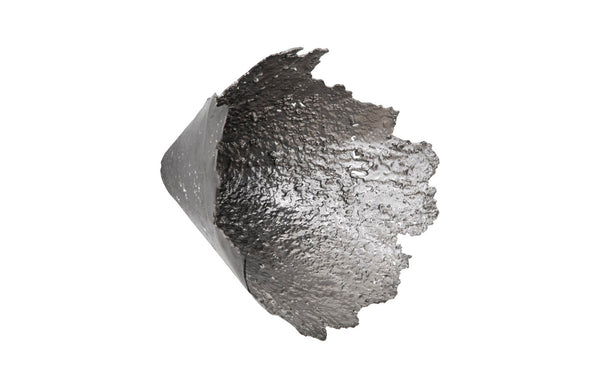 Phillips Collection Jagged Splash Bowl Wall Art - Sculptural Metallic Home Décor for Modern Organic Interiors Liquid Sliver PH103799