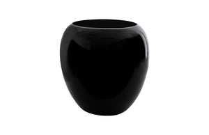 Phillips Collection River Stone Side Table - Modern Organic Design in Deep Gel Coat Black for Stylish Interiors PH103926