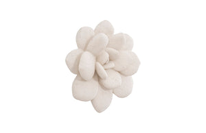 Phillips Collection Laui Succulent Wall Art – Modern Organic Floral Sculpture In White Stone Finish For Gallery Walls White Resin,Resin Composite Ph104150