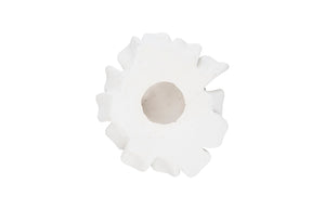 Phillips Collection Topsy Turvy Succulent Wall Art - Charming White Stone Floral Sculpture For Modern Gallery Displays White Resin Ph104152