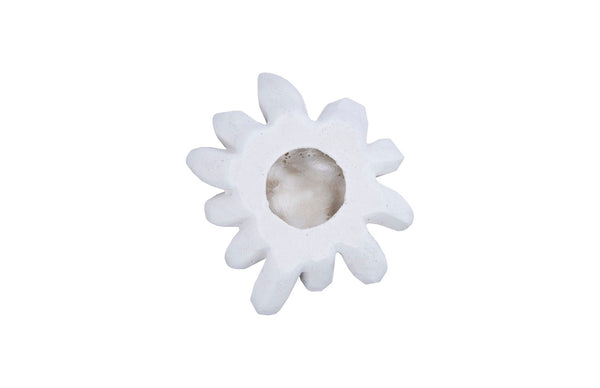 Phillips Collection Compactum White Stone Succulent Wall Art - Modern Organic Floral Sculpture For Gallery Displays White Resin,Resin Composite Ph104156