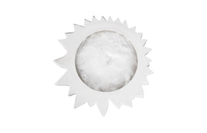 Phillips Collection Dahlia Sculptural Resin Wall Art Botanical Relief in Crisp White for Modern Interiors PH104158