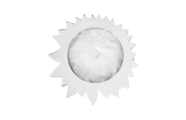 Phillips Collection Dahlia Sculptural Resin Wall Art Botanical Relief in Crisp White for Modern Interiors PH104158