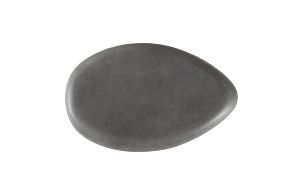 Phillips Collection River Stone Coffee Table – Sculptural Design with Smooth Silhouette for Modern Organic Living Spaces Charcoal Stone, Small PH104192