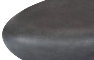 Phillips Collection River Stone Coffee Table – Sculptural Design with Smooth Silhouette for Modern Organic Living Spaces Charcoal Stone, Small PH104192
