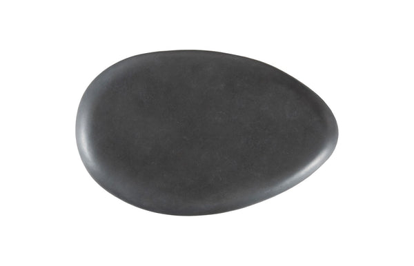 Phillips Collection River Stone Coffee Table – Sculptural Design with Smooth Silhouette for Modern Organic Living Spaces Charcoal Stone, Large PH104195