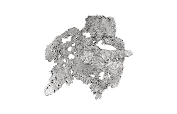 Phillips Collection Perforated Splash Bowl Wall Art in Silver Leaf Finish – Modern Organic Decor for Gallery Walls PH104251
