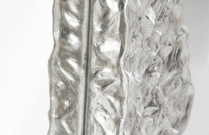 Phillips Collection Mercury Square Decorative Mirror With Unique Fluted Frame And Otherworldly Planet-inspired Design Silver Resin,Resin Composite Ph104310