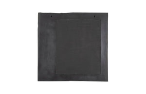 Phillips Collection Mercury Square Decorative Mirror With Unique Fluted Frame And Otherworldly Planet-inspired Design Silver Resin,Resin Composite Ph104310