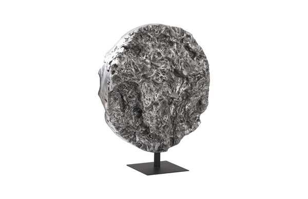 Phillips Collection Cast Root Organic Form Floor Sculpture Antique Silver Resin Entryway Statement Piece PH104319