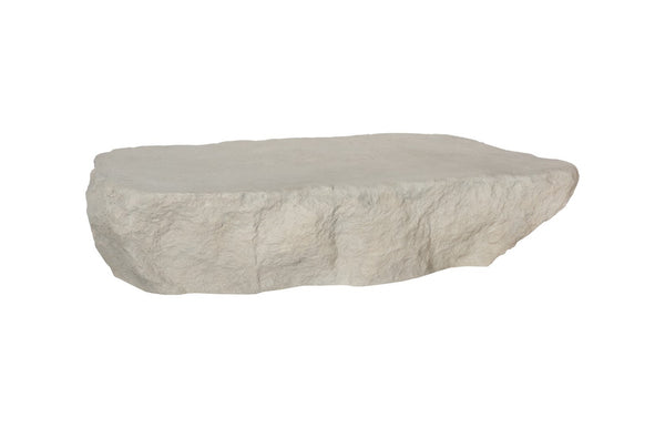 Phillips Collection Quarry Coffee Table - Bold Organic Design With Rustic Charm And Lightweight Durability For Any Space Off White Resin Ph104332