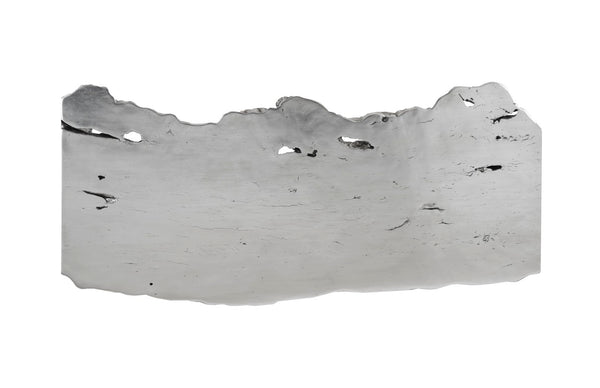 Phillips Collection Waterfall Desk in Silver Leaf Finish – Modern Organic Design with Flowing Edges for Home Office Elegance PH104338