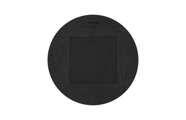 Phillips Collection Circular Cracked Mirror - Modern Black & Gold Decorative Wall Art for Stylish Home Accents PH104346