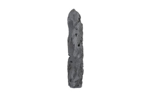 Phillips Collection Colossal Cast Stone Floor Sculpture with Dual Openings Organic Modern Charcoal Finish PH104349
