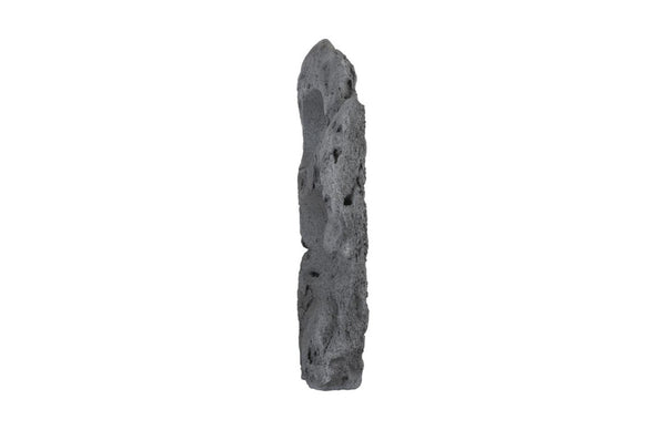 Phillips Collection Colossal Cast Stone Floor Sculpture with Dual Openings Organic Modern Charcoal Finish PH104349