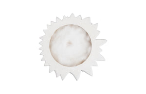 Phillips Collection Dahlia Flower Wall Art Sculpture - Elegant White Stone Design For Modern Organic Home Decor White,Off White Resin,Resin Composite Ph104364