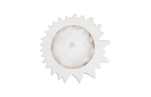 Phillips Collection Dahlia Wall Art Sculpture - Modern Organic Floral Decor in White Stone Finish for Chic Interiors PH104364