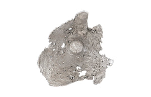 Phillips Collection Semi-Perforated Splash Bowl Wall Art in Silver Leaf - Modern Organic Sculpture for Stylish Decor PH105203