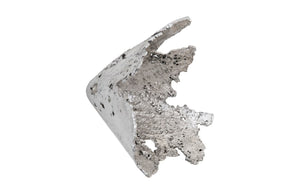 Phillips Collection Semi-Perforated Splash Bowl Wall Art in Silver Leaf - Modern Organic Sculpture for Stylish Decor PH105203