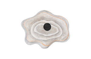 Phillips Collection Cast Wall Onyx Bowl - Stunning Decorative Sculpture Reflecting Natural Elegance And Artisan Craftsmanship Off White,Multi Colored Resin,Resin Composite Ph105280