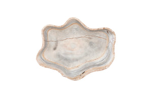 Phillips Collection Cast Wall Onyx Bowl - Stunning Decorative Sculpture Reflecting Natural Elegance And Artisan Craftsmanship Off White,Multi Colored Resin,Resin Composite Ph105280