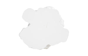 Phillips Collection Log Side Table - Sculptural Gel Coat White Accent for Modern Interiors, Durable Resin Design PH105530
