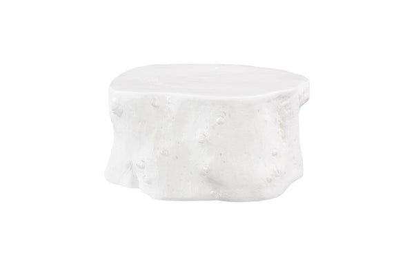 Phillips Collection Log Coffee Table – Modern Organic Design in Gel-Coat White, Perfect for Urban & Coastal Spaces PH105533