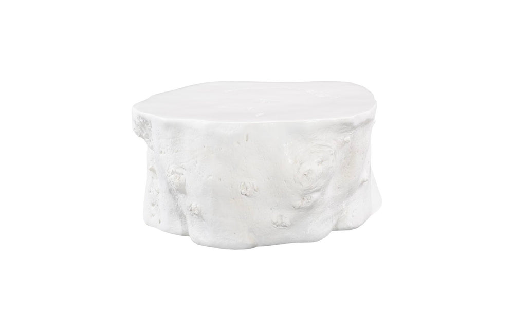 Phillips Collection Log Coffee Table – Modern Organic Design in Gel-Coat White, Perfect for Urban & Coastal Spaces PH105533
