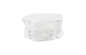 Phillips Collection Log Coffee Table – Modern Organic Design in Gel-Coat White, Perfect for Urban & Coastal Spaces PH105533
