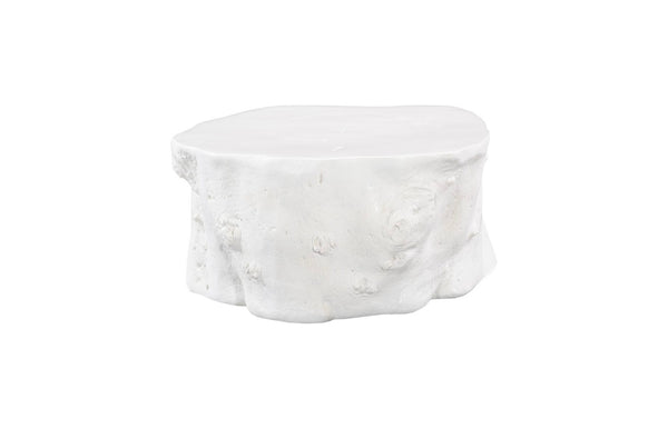Phillips Collection Log Coffee Table – Modern Organic Design in Gel-Coat White, Perfect for Urban & Coastal Spaces PH105533