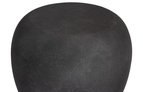 Phillips Collection River Stone Side Table - Organic Elegance with Smooth Contours for Modern Living Spaces and Accents Charcoal Stone PH106577
