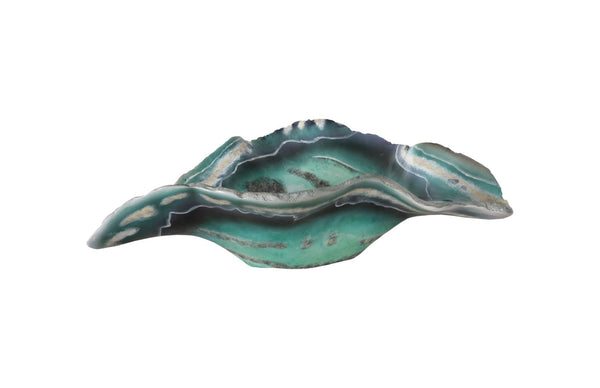 Phillips Collection Cast Onyx Fluorite Bowl - Hand-Painted Decorative Accent for Modern Interiors, Lightweight & Unique PH106694