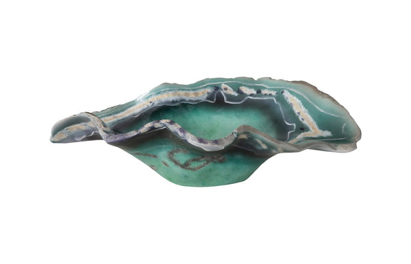 Phillips Collection Cast Onyx Fluorite Bowl - Hand-Painted Decorative Accent for Modern Interiors, Lightweight & Unique PH106694