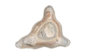 Phillips Collection Cast Onyx Bowl - Handcrafted Decorative Centerpiece with Realistic Veining for Elegant Home Décor Faux Finish, Medium PH106695