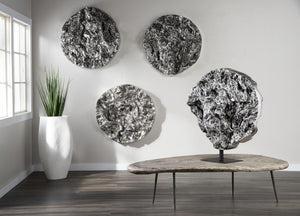 Phillips Collection Cast Resin Organic Root Wall Sculpture Antique Silver Finish for Modern Living Spaces PH107121