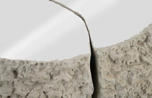 Phillips Collection Split The Difference Coffee Table - Modern Ash Resin Design Inspired By Tectonic Forces And Nature Gray,Silver Resin Ph107156