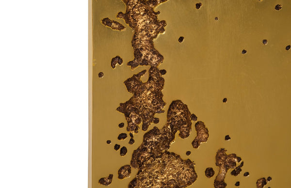 Phillips Collection Splotch Decorative Wall Art - Modern Organic Design With Stunning Gold Leaf Finish For Unique Spaces Gold Resin Ph107318