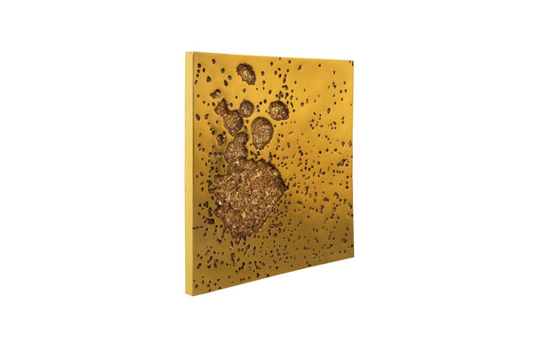 Phillips Collection Splotch Decorative Wall Art - Modern Organic Design With Stunning Gold Leaf Finish For Unique Spaces Gold Resin Ph107319