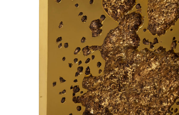 Phillips Collection Splotch Decorative Wall Art - Modern Organic Design With Stunning Gold Leaf Finish For Unique Spaces Gold Resin Ph107319