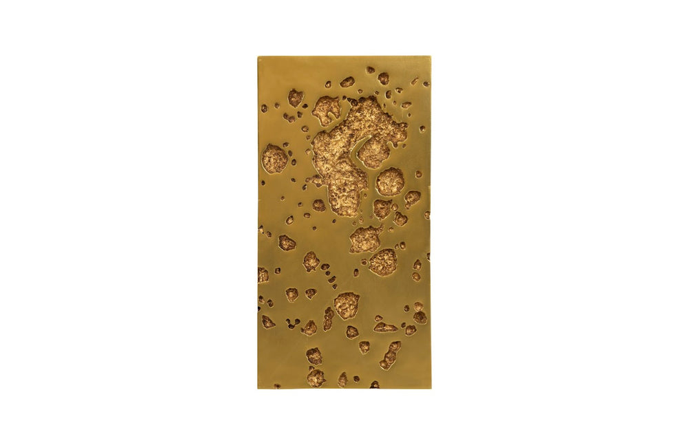 Phillips Collection Splotch Rectangular Gold Wall Art - Modern Organic Accent with Lunar Texture for Stunning Decor PH107320