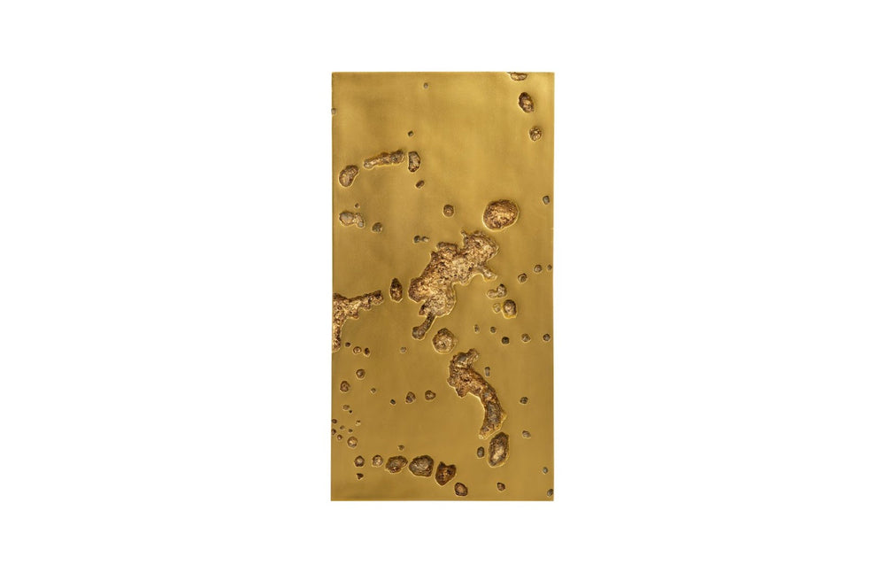 Phillips Collection Splotch Rectangular Gold Wall Art - Modern Organic Accent with Lunar Texture for Stunning Decor PH107321